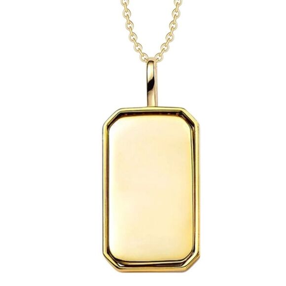 SALE 18k Stamped Gold Filled Cancer Iridescent Horoscope Crystal Necklace - Picture 2 of 10